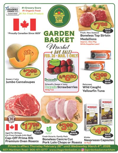 The Garden Basket Flyer February 26 to March 4