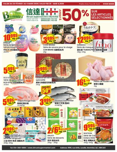 Btrust Supermarket (Montreal) Flyer February 26 to March 4