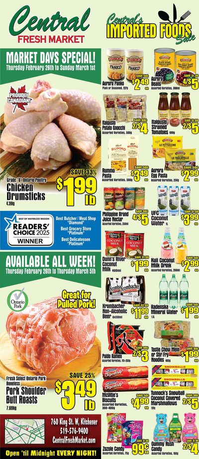 Central Fresh Market Flyer February 26 to March 5