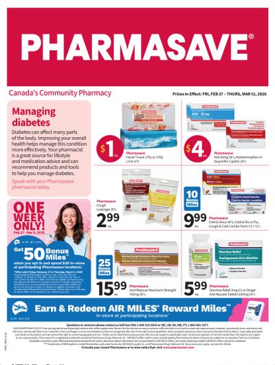 Pharmasave (Atlantic, ON, West) Flyer February 27 to March 12