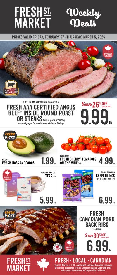 Fresh St. Market Flyer February 27 to March 5