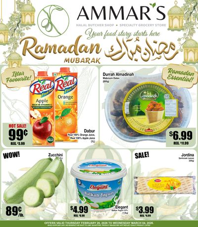 Ammar's Halal Meats Flyer February 26 to March 4