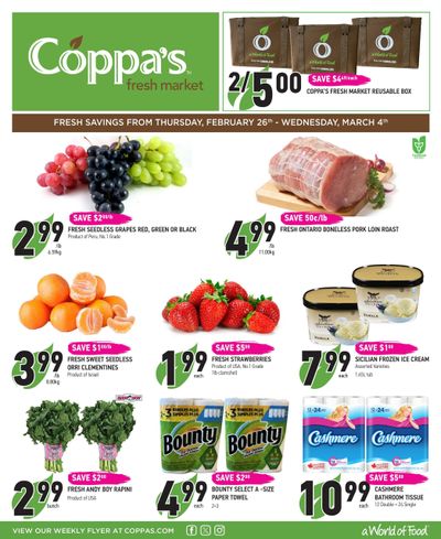 Coppa's Fresh Market Flyer February 26 to March 4