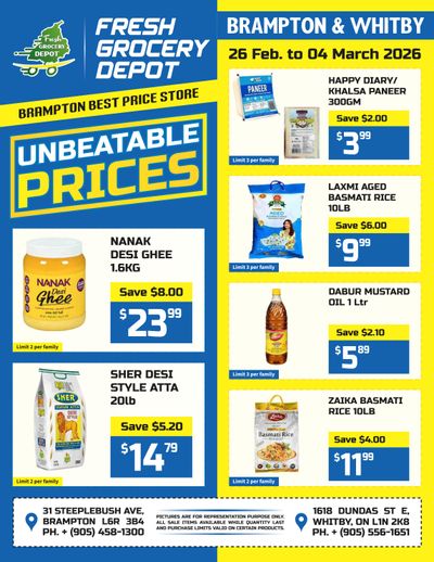 Fresh Grocery Depot Flyer February 26 to March 4