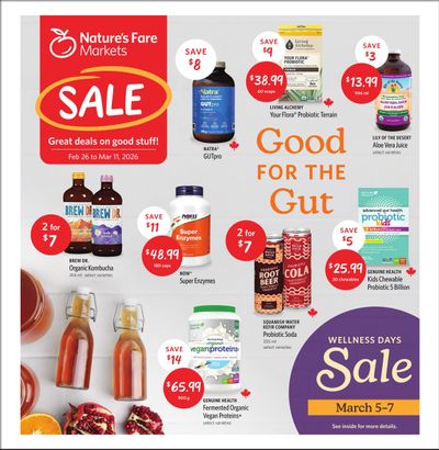 Nature's Fare Markets Flyer February 26 to March 11