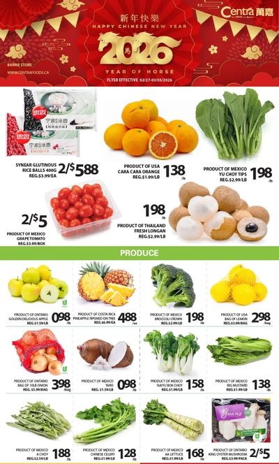 Centra Foods (Barrie) Flyer February 27 to March 5