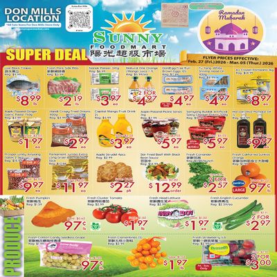 Sunny Foodmart (Don Mills) Flyer February 27 to March 5