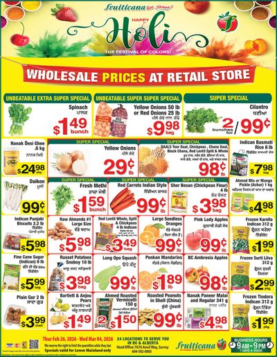 Fruiticana (Greater Vancouver) Flyer February 26 to March 4