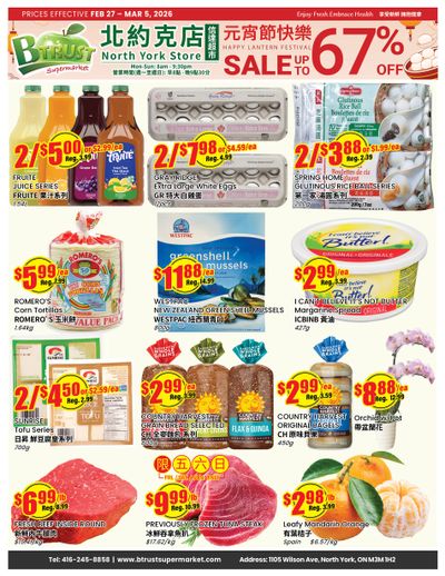 Btrust Supermarket (North York) Flyer February 27 to March 5