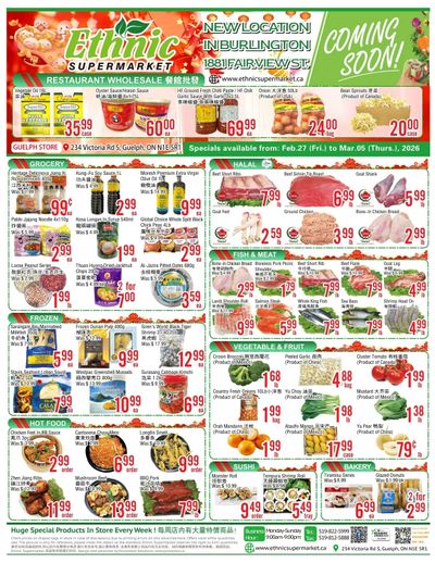 Ethnic Supermarket (Guelph) Flyer February 27 to March 5