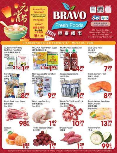 Bravo Fresh Foods Flyer February 27 to March 5