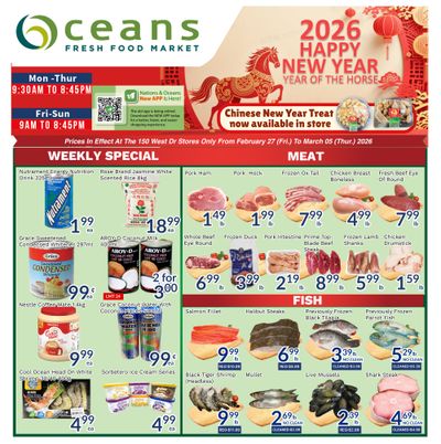 Oceans Fresh Food Market (Brampton) Flyer February 27 to March 5