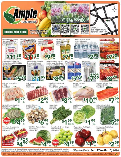 Ample Food Market (North York) Flyer February 27 to March 5