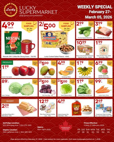 Lucky Supermarket (Winnipeg) Flyer February 27 to March 5