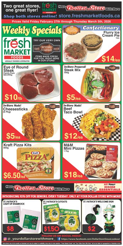 Fresh Market Foods Flyer February 27 to March 5