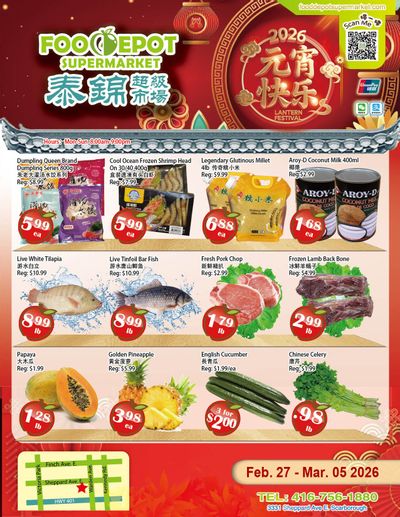 Food Depot Supermarket Flyer February 27 to March 5
