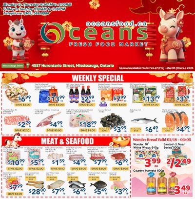 Oceans Fresh Food Market (Mississauga) Flyer February 27 to March 5