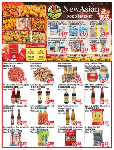New Asian Food Market Flyer February 27 to March 5