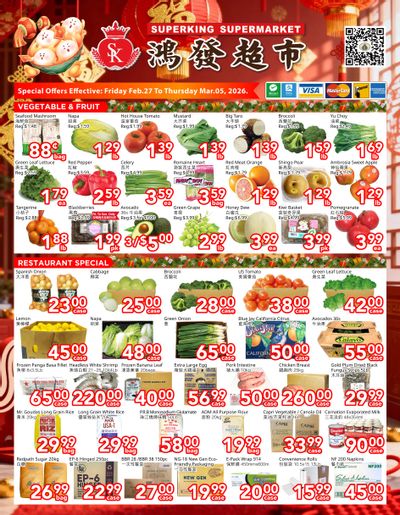 Superking Supermarket (North York) Flyer February 27 to March 5