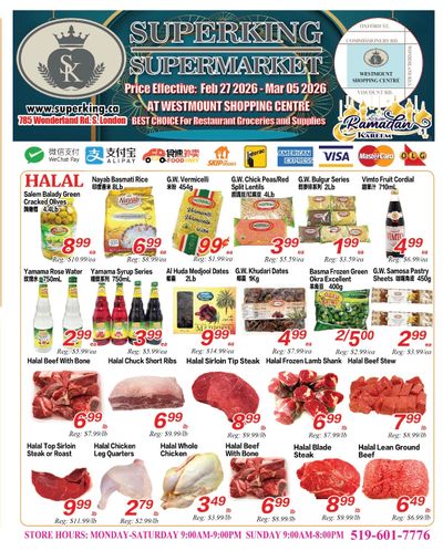Superking Supermarket (London) Flyer February 27 to March 5