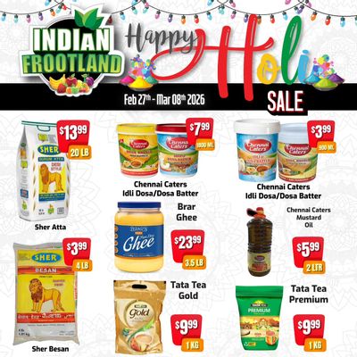 Indian Frootland Flyer February 23 to March 8