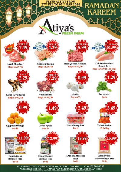 Atiya's Fresh Farm Flyer February 27 to March 5