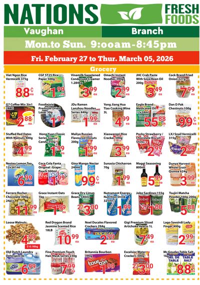 Nations Fresh Foods (Vaughan) Flyer February 27 to March 5