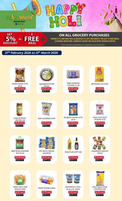 Food World Supermarket Flyer February 27 to March 12
