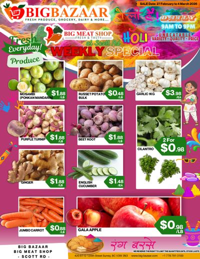 Big Bazaar Canada Flyer February 27 to March 4