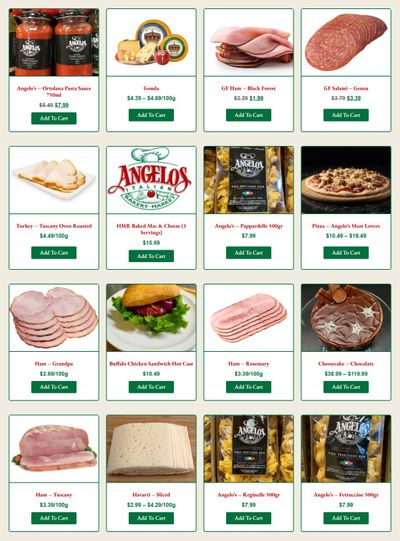 Angelo's Italian Bakery Monthly Specials March 1 to 31