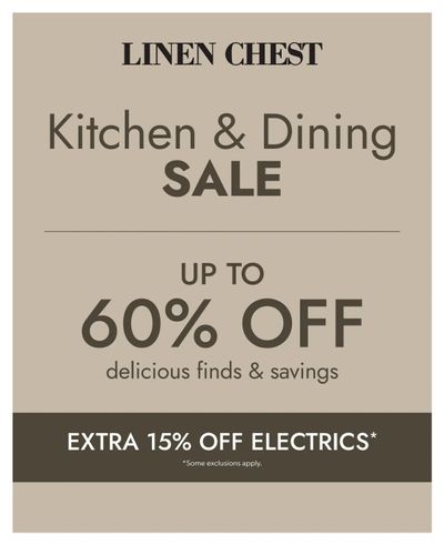 Linen Chest Flyer February 25 to March 22
