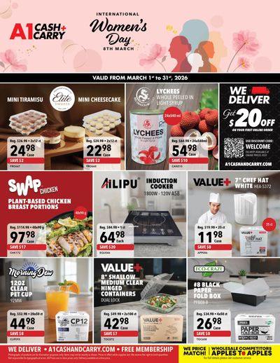 A-1 Cash and Carry Flyer March 1 to 31