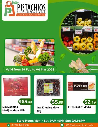 Pistachios Supermarket Flyer February 26 to March 4