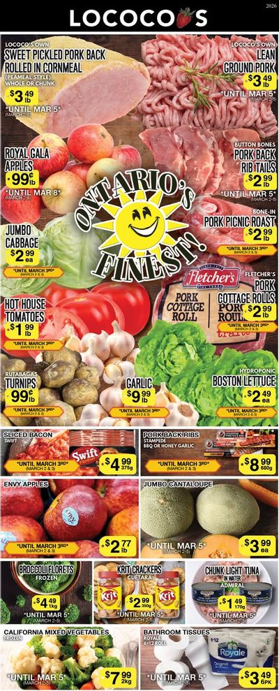 Lococo's Flyer March 2 to 5