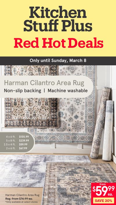 Kitchen Stuff Plus Red Hot Deals Flyer March 2 to 8