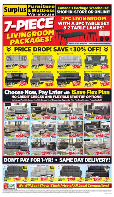 Surplus Furniture & Mattress Warehouse (Sault Ste Marie, Thunder Bay) Flyer March 2 to 15