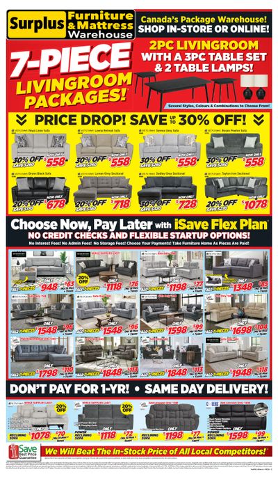 Surplus Furniture & Mattress Warehouse (Sudbury) Flyer March 2 to 15