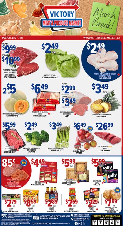 Victory Meat Market Flyer March 3 to 7