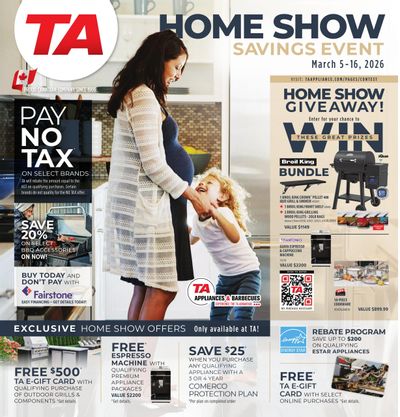 TA Appliances Flyer March 5 to 16
