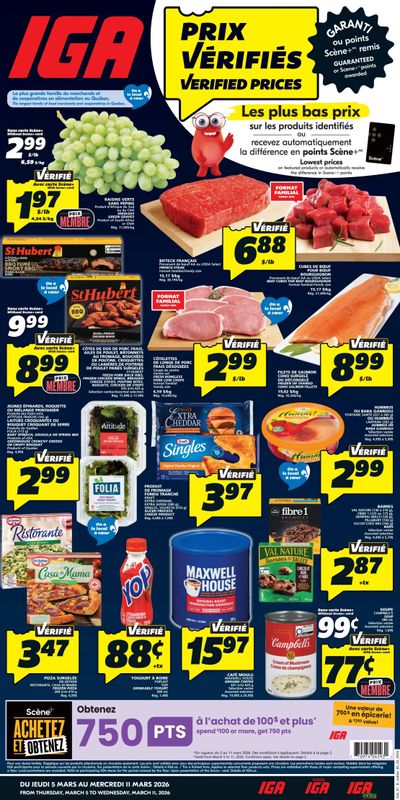 IGA (QC) Flyer March 5 to 11