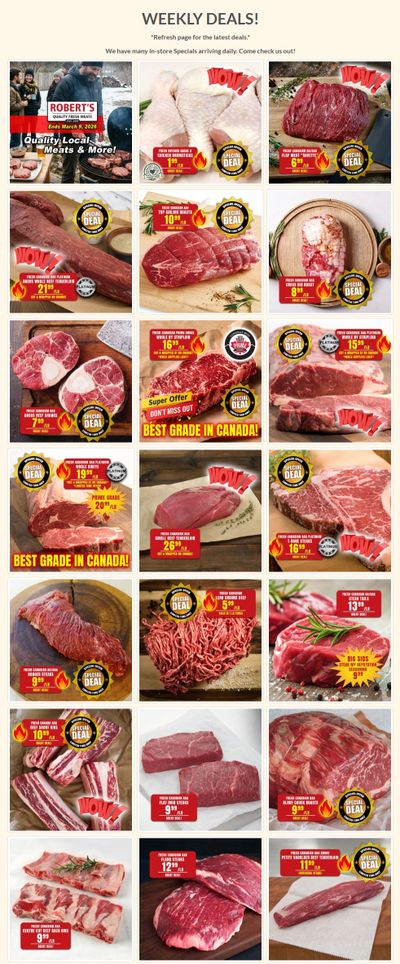 Robert's Fresh and Boxed Meats Flyer March 2 to 9