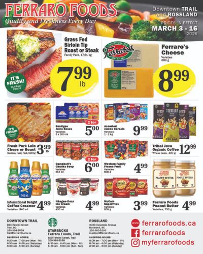Ferraro Foods Bi-Weekly Flyer March 3 to 16