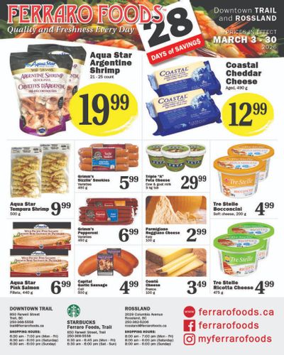 Ferraro Foods Monthly Flyer March 3 to 30