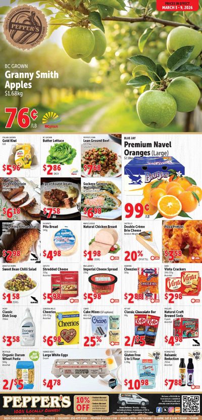 Pepper's Foods Flyer March 3 to 9