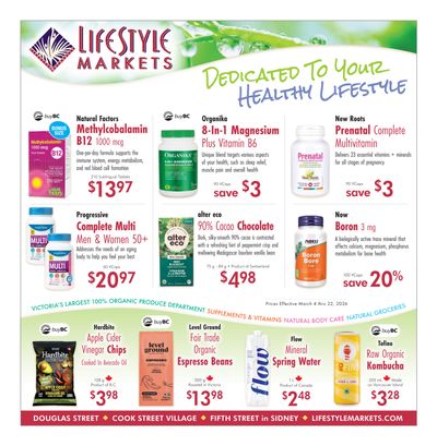 Lifestyle Markets Flyer March 4 to 22