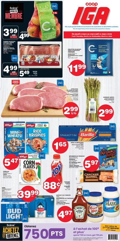 Coop IGA (QC) Flyer March 5 to 11