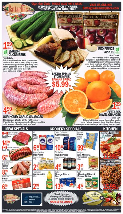 Battaglia's Marketplace Flyer March 4 to 10