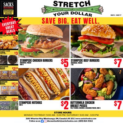 Sacks Food Co. Flyer March 4 to 17