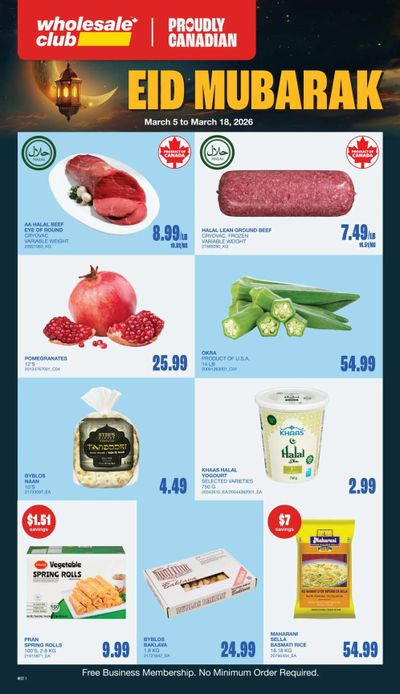 Wholesale Club (West) Flyer March 5 to 18