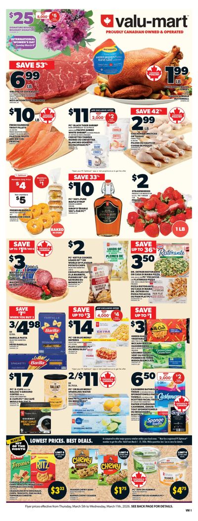 Valu-mart Flyer March 5 to 11